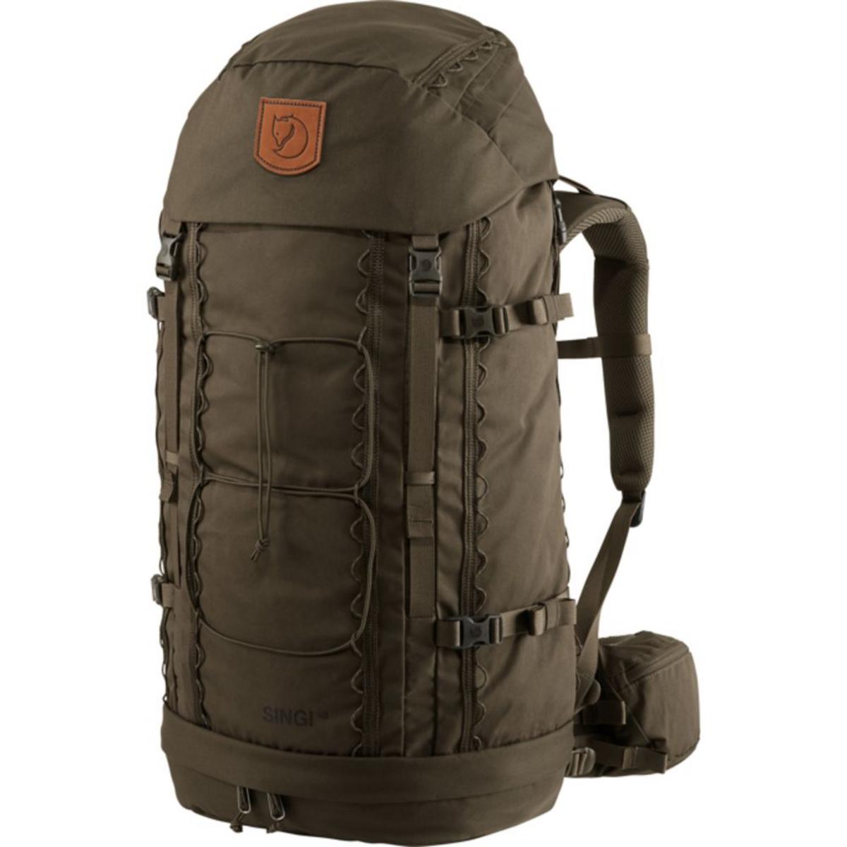 FjallRaven Singi 48L Trekking Backpack - Dark Olive - The Warming