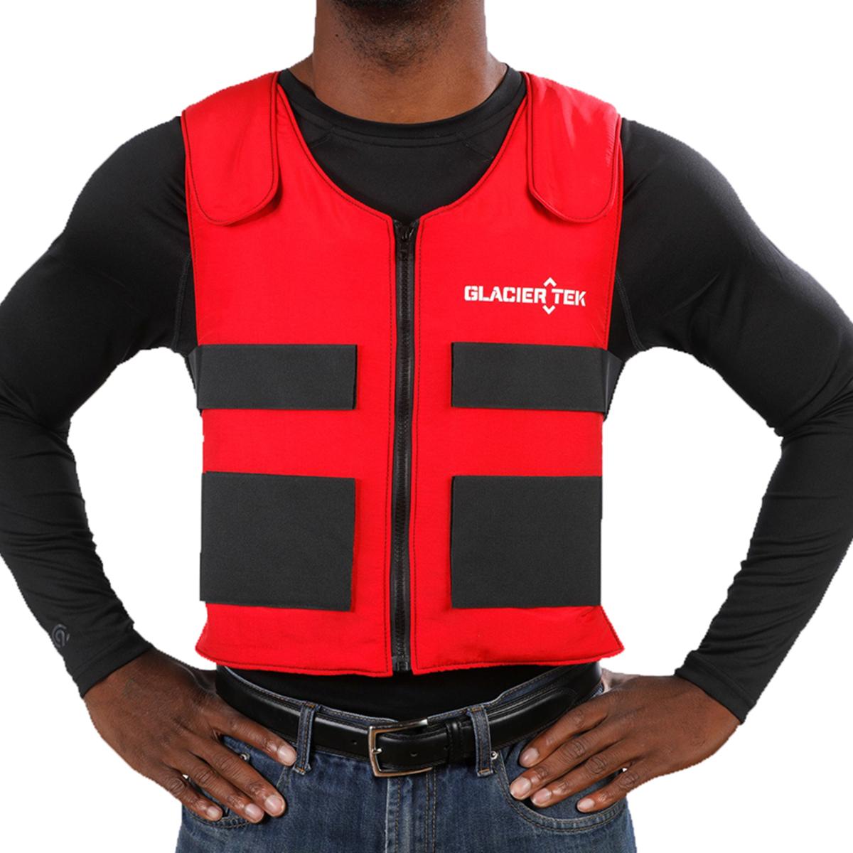 Glacier Tek Sports Cool Vest with Nontoxic Cooling Packs The Warming