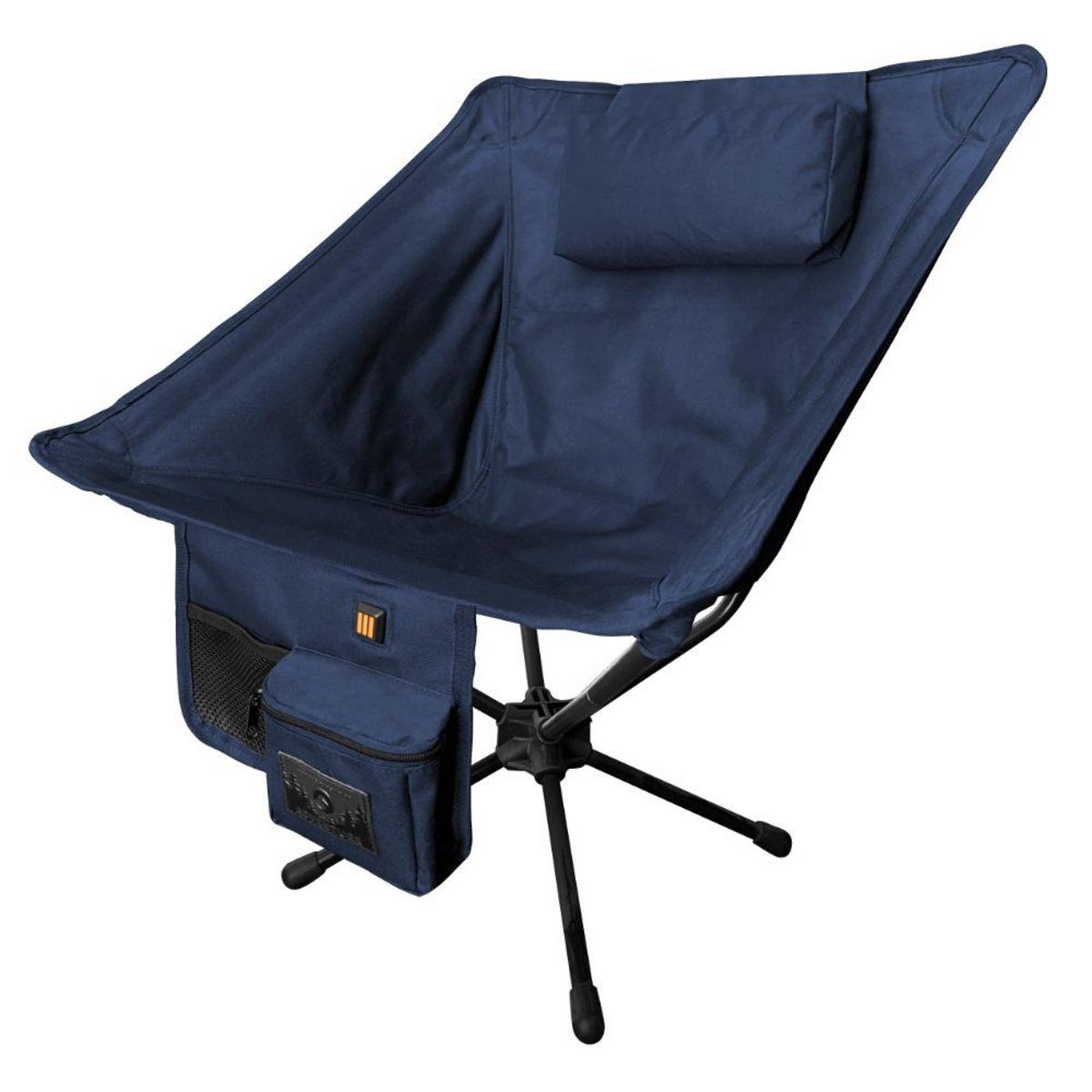 NAIZEA Heated Camping Chair – Padded Patio Lounge With 3 Heat Levels, 20W Seat, 450 Lb Capacity