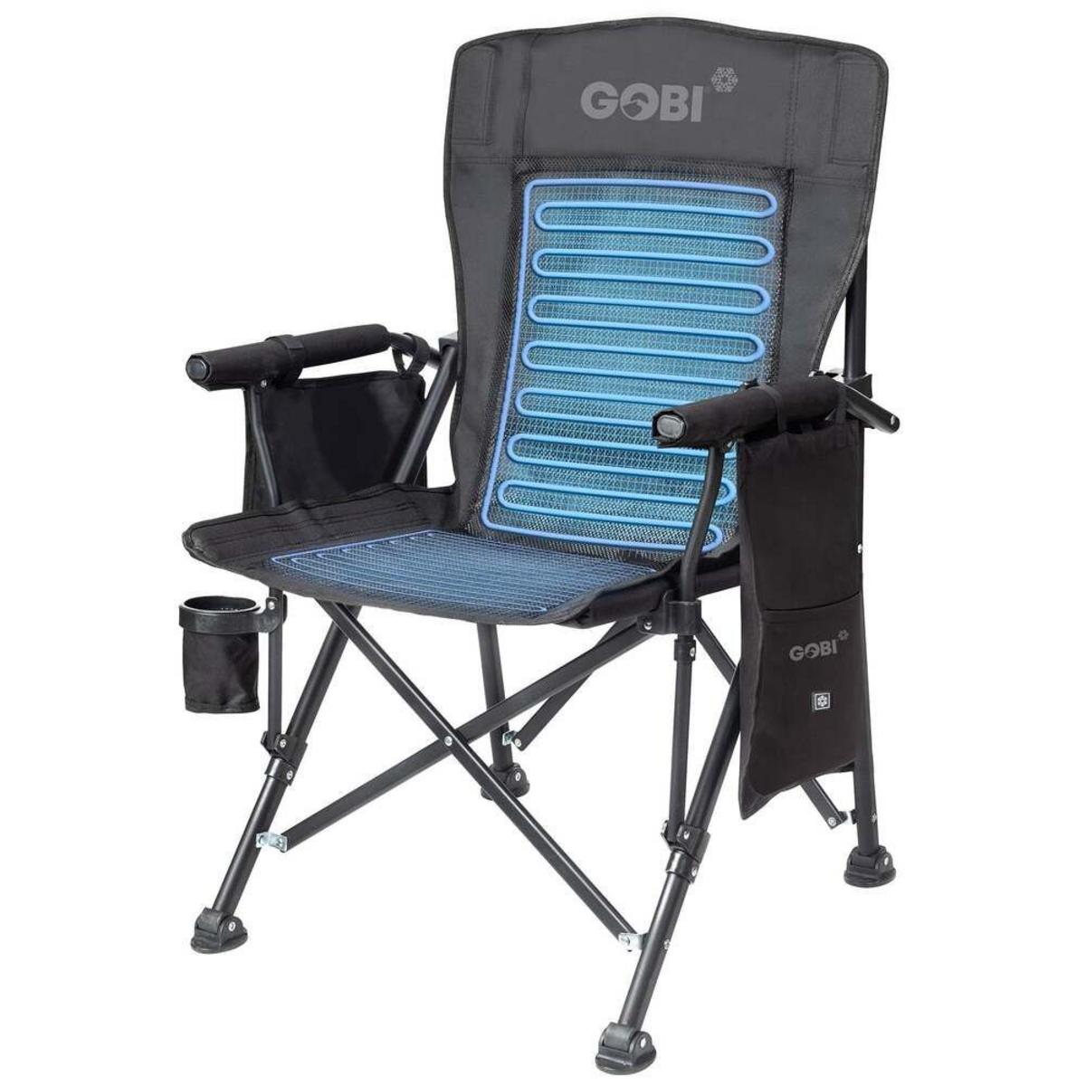 Gobi Heat Zephyr Dual-Zoned Cooling Camp Chair Onyx The