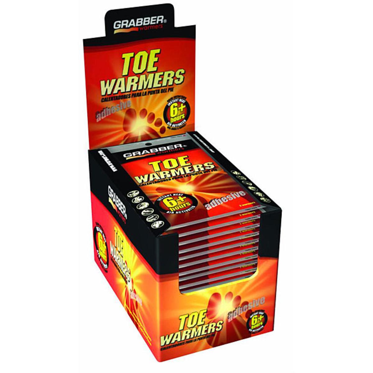 Grabber Warmers 6+ Hour Adhesive Toe Warmers 40 Pair Box The