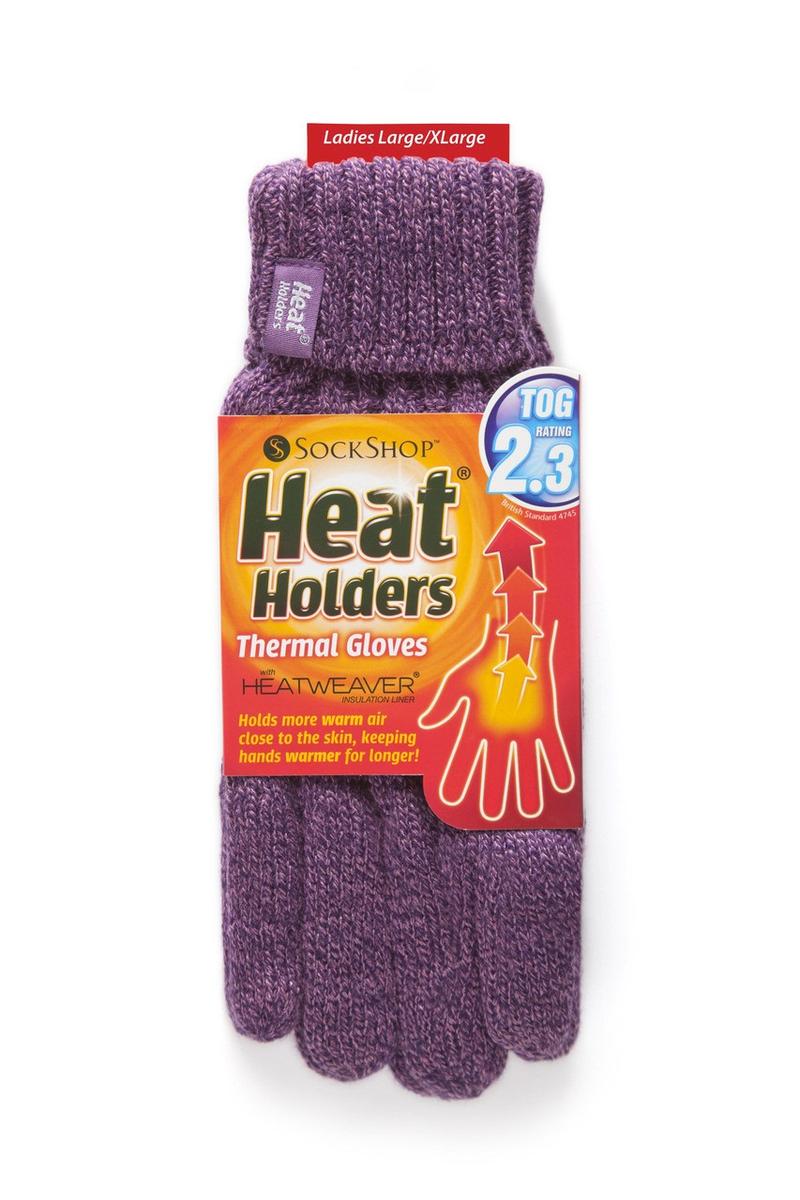 HEAT HOLDERS Women's Thermal Gloves - 'Tampere' Central Cable