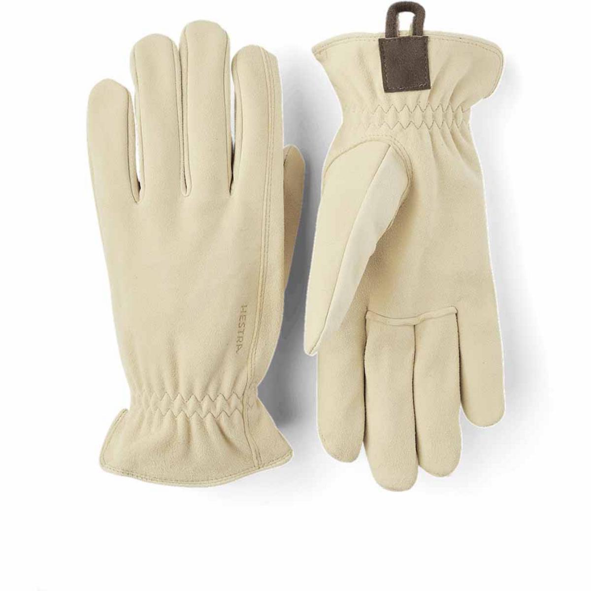 【新品】HYEON ted glove / beige Hestra Unisex Chamois Leather Work Gloves - The Warming Store