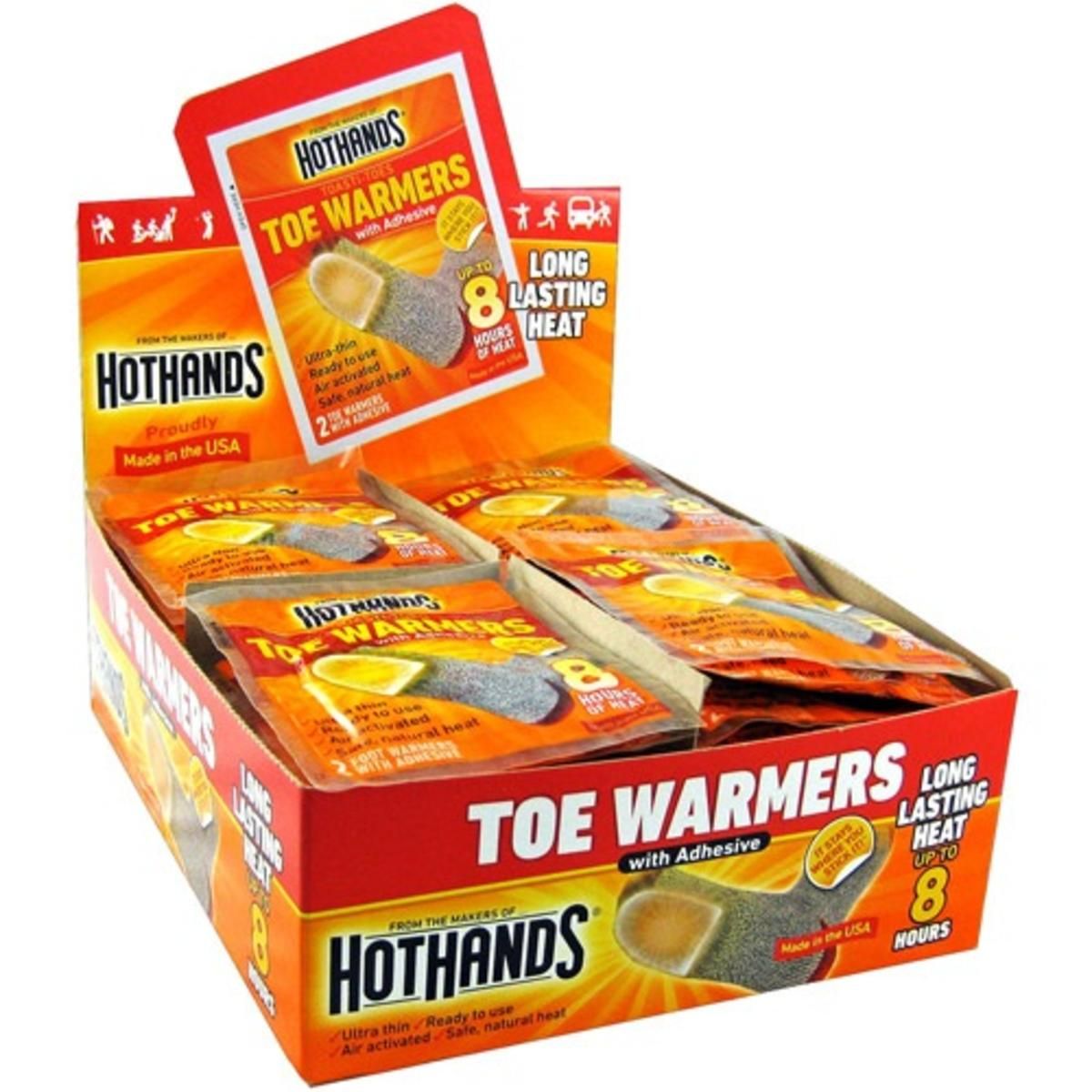 HotHands Toasti Toes 8 Hour Toe Warmers 40 Pack Case The Warming Store