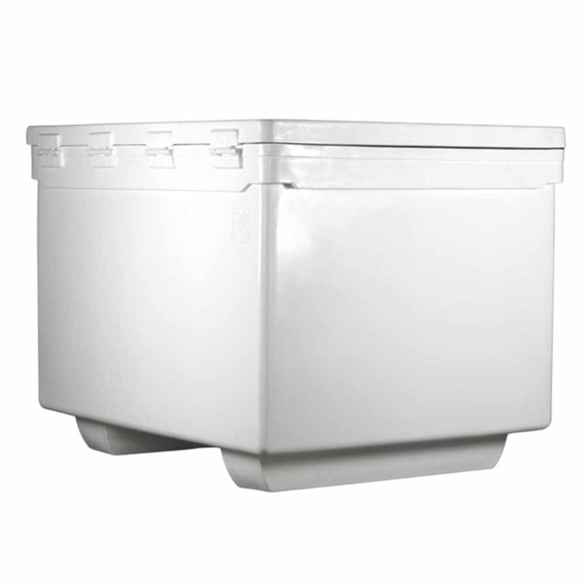 IceyTek 1100 Quart Rotomold Ice Chest/Cooler with Runners White