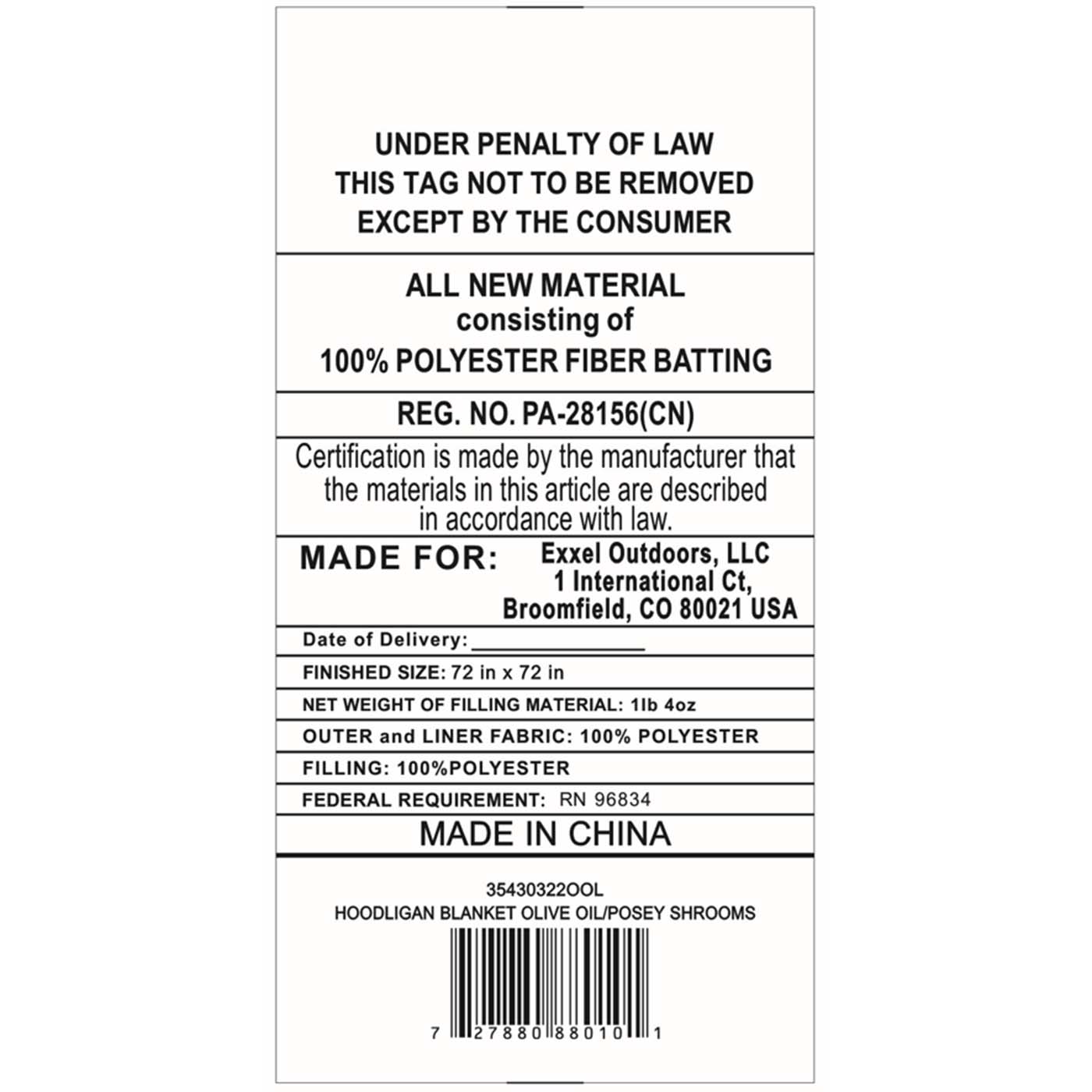 Kelty Hoodligan Blanket The Warming Store