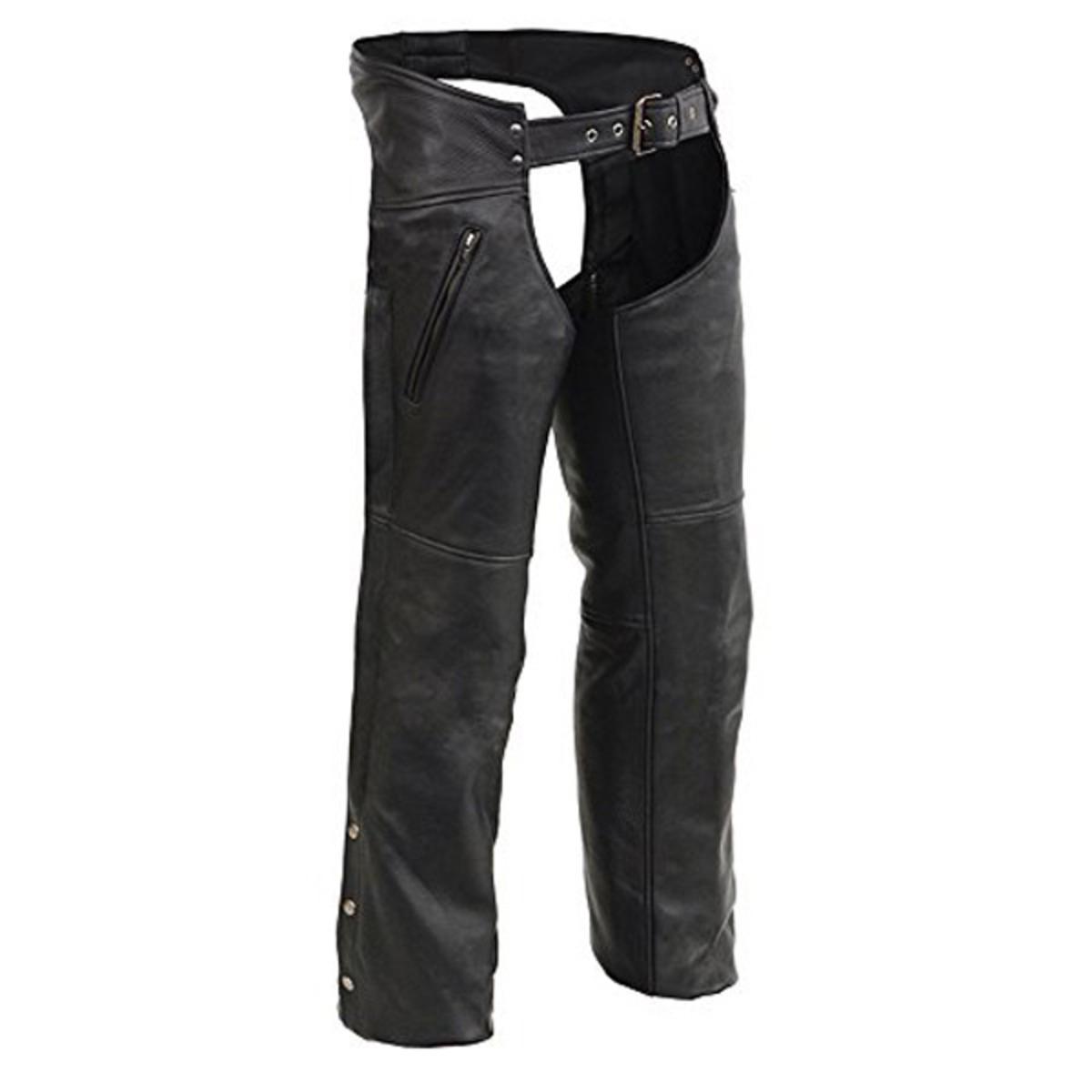 に*た様 90's CHAPS Mサイズ　本革G4ジャケット　box fit Milwaukee Leather Men's Leather Chaps with Zippered Thigh Pockets