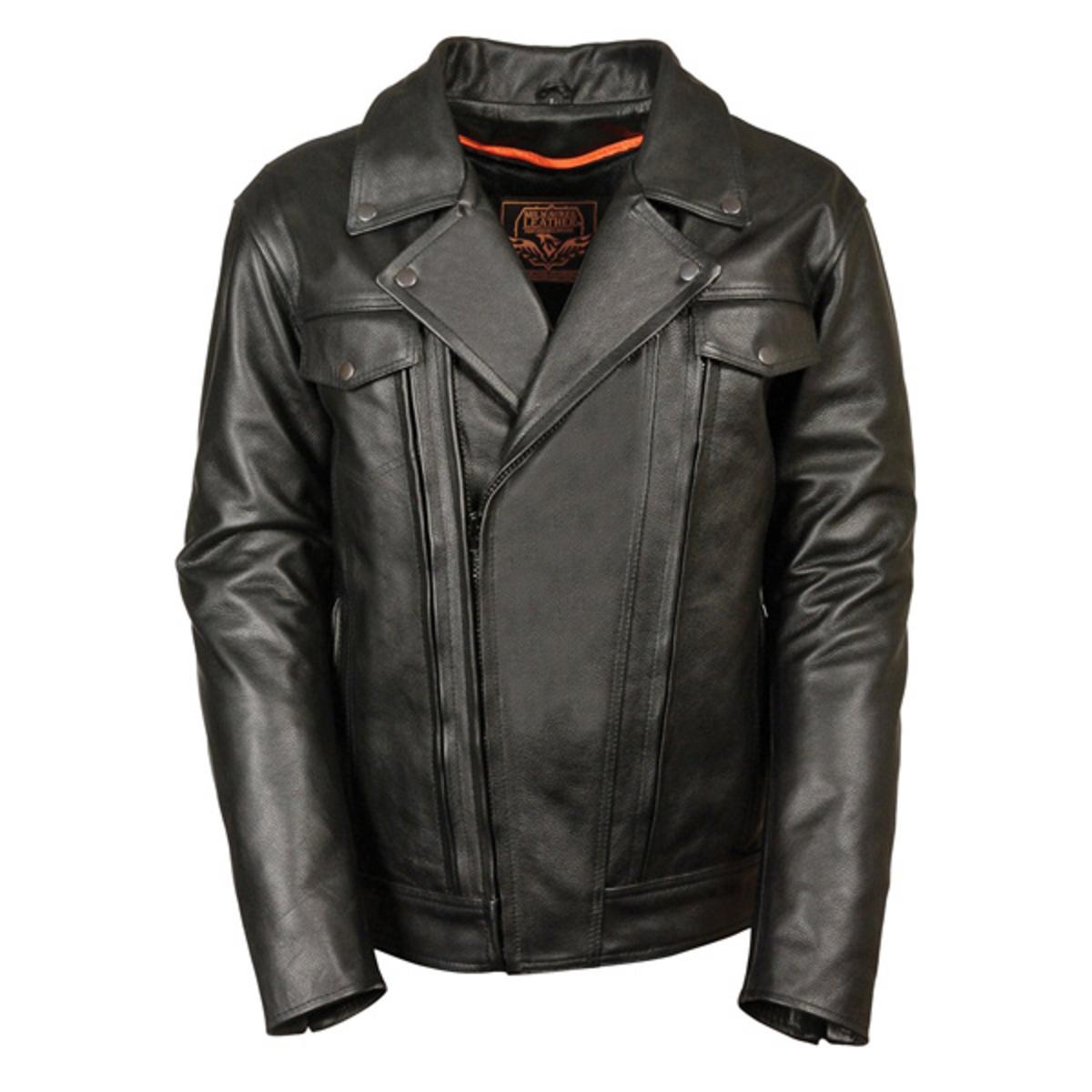Milwaukee Leather Men's Utility Pocket Vented Cruiser Jacket - The