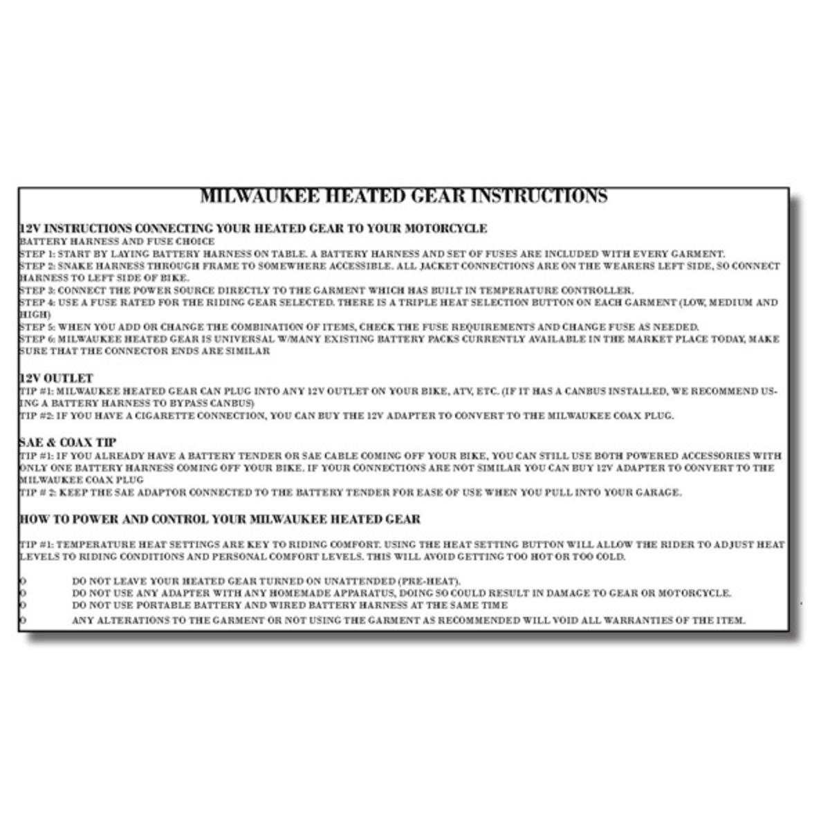 Milwaukee Leather Men's 12V Heated Motorcycle Jacket The Warming Store