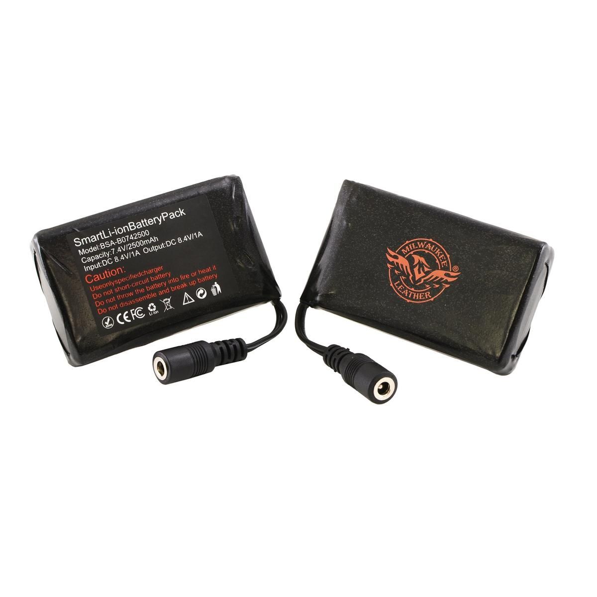 Milwaukee Leather & NexGen Universal Battery Pack Set and Wall Charger