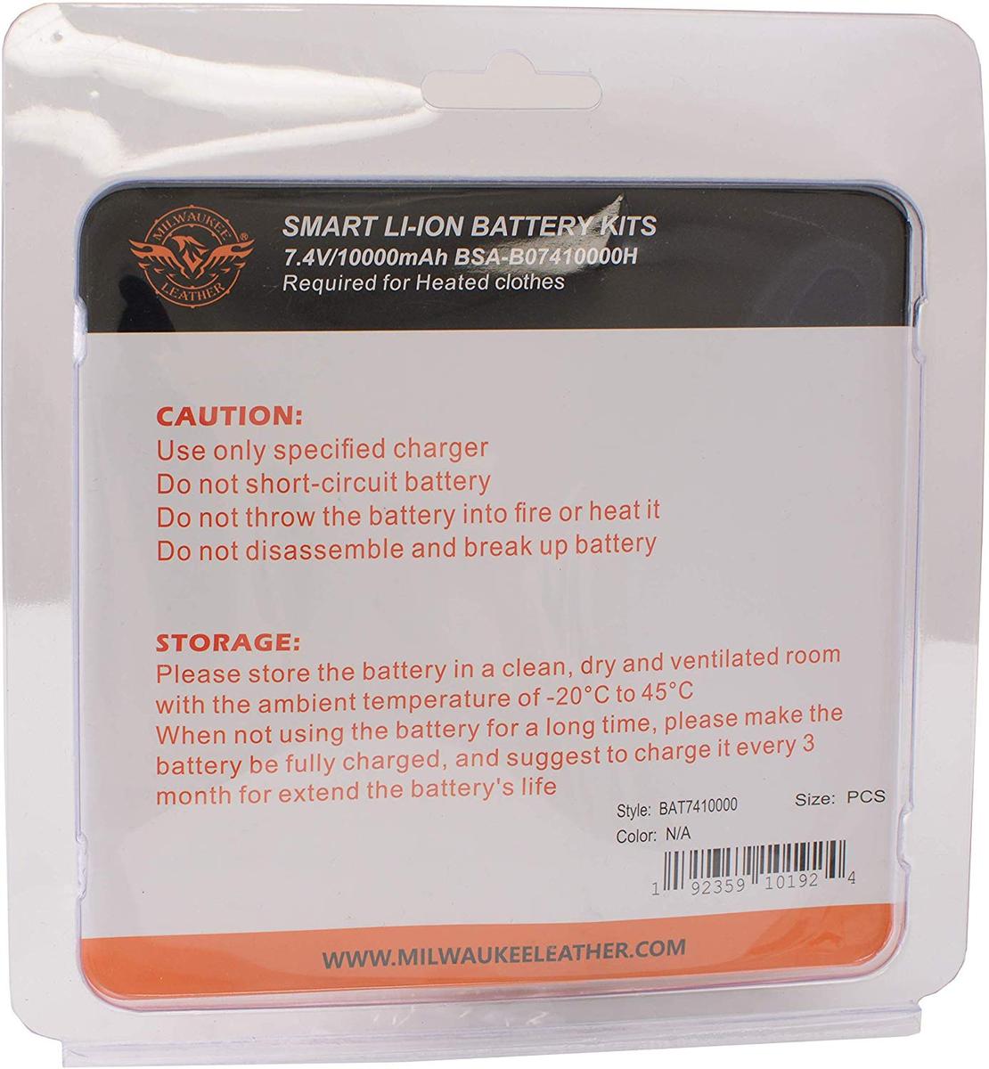 Milwaukee Leather & NexGen Universal Battery Pack and Wall Charger for Heated Jackets & Vests