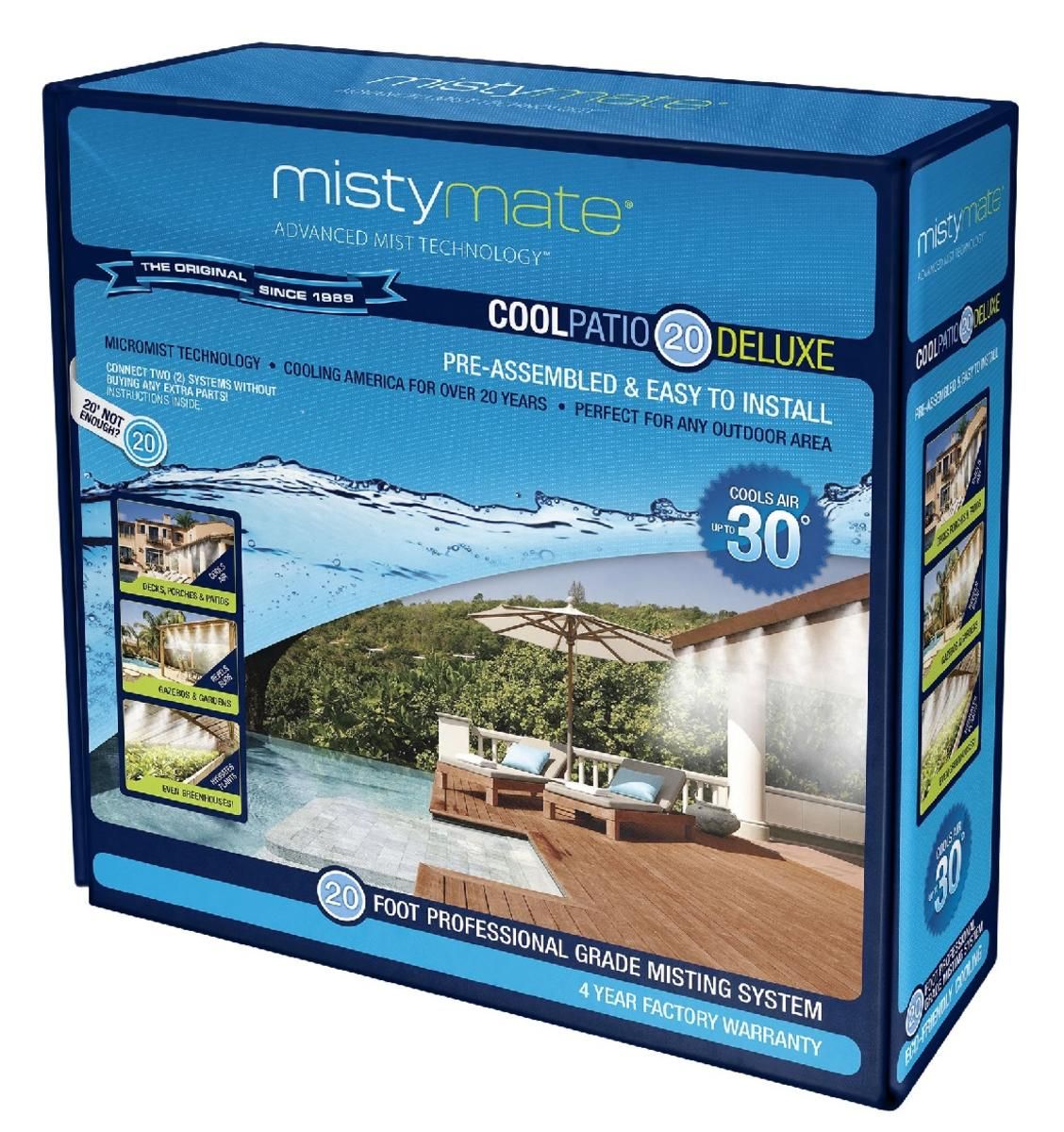 Misty Mate Cool Patio 20 Deluxe Misting System The Warming Store