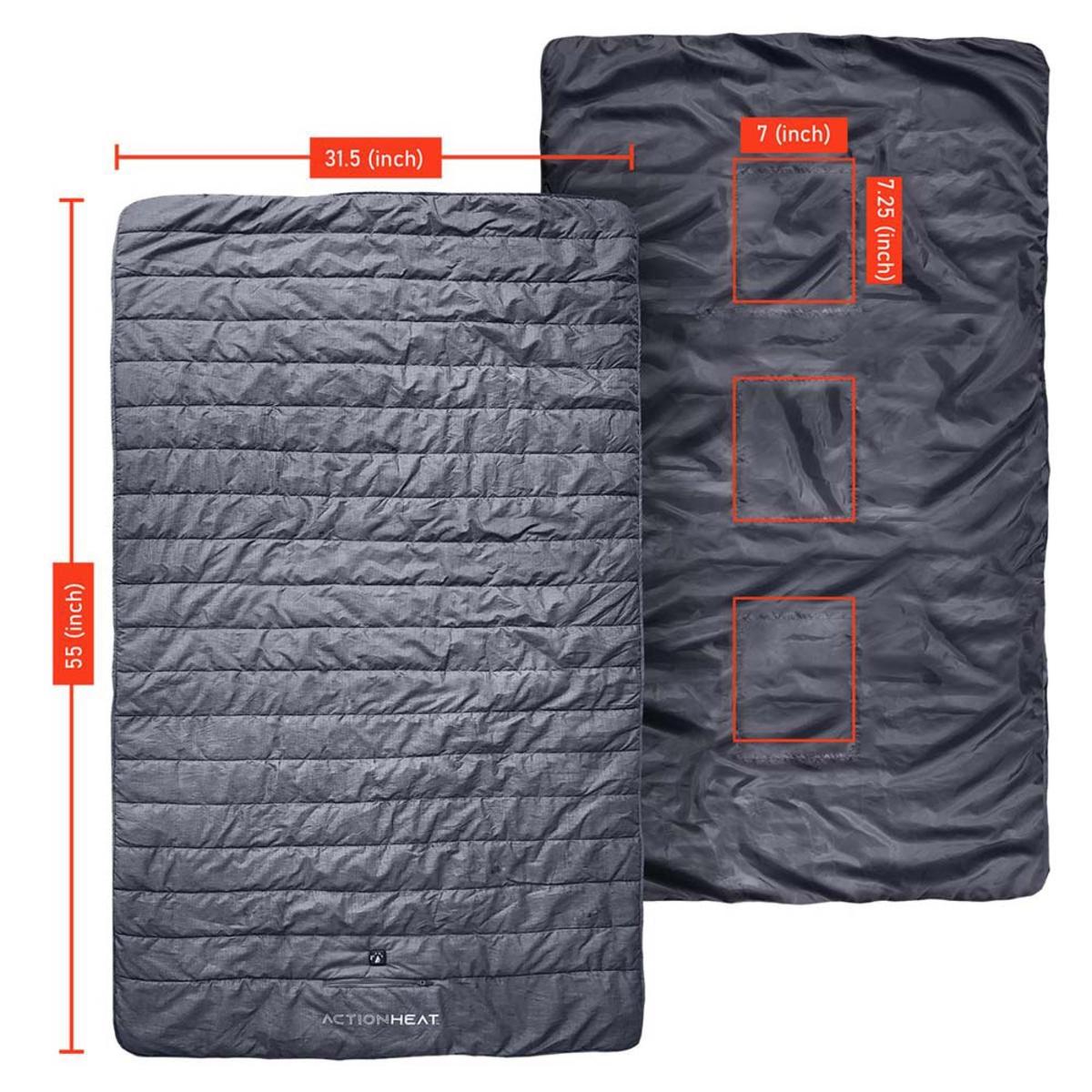 Open Box ActionHeat 7V Battery Heated Throw Blanket The Warming Store