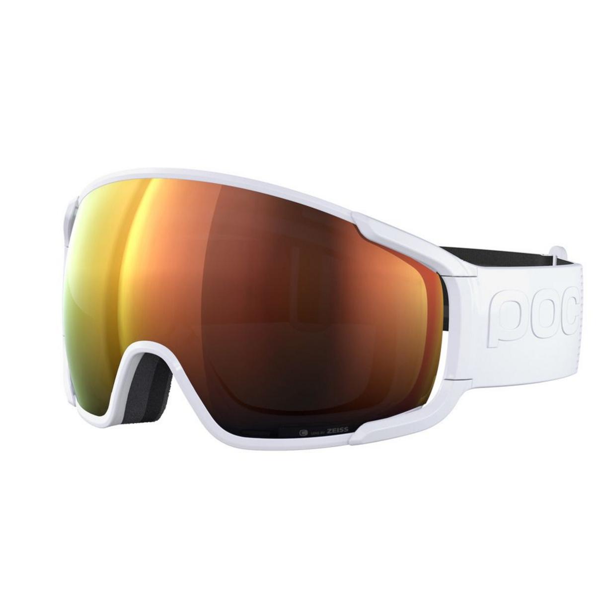 POC Zonula WF ゴーグル Hydrogen White POC Zonula Ski Goggles Partly Sunny Orange Lens - Hydrogen White
