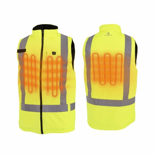 Radians Class 2 Reversible Heated Vest - Hi-Vis Green