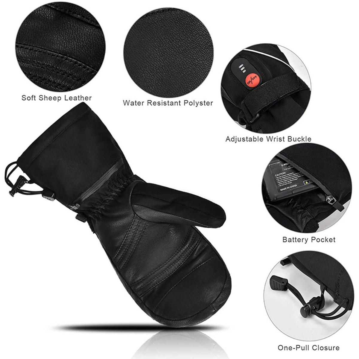 Savior Heat Unisex Electric Heated Ski Mittens The Warming Store