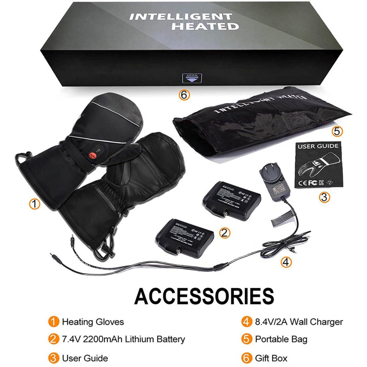 Savior Heat Unisex Electric Heated Ski Mittens The Warming Store