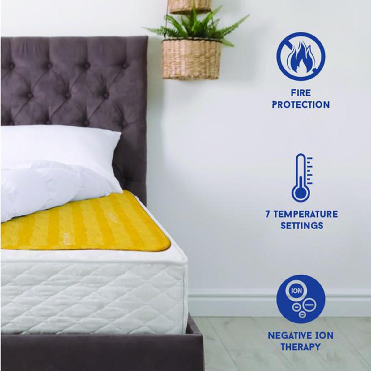 Shield Life TheraMat Lite Heated Mattress Pad Single Size The