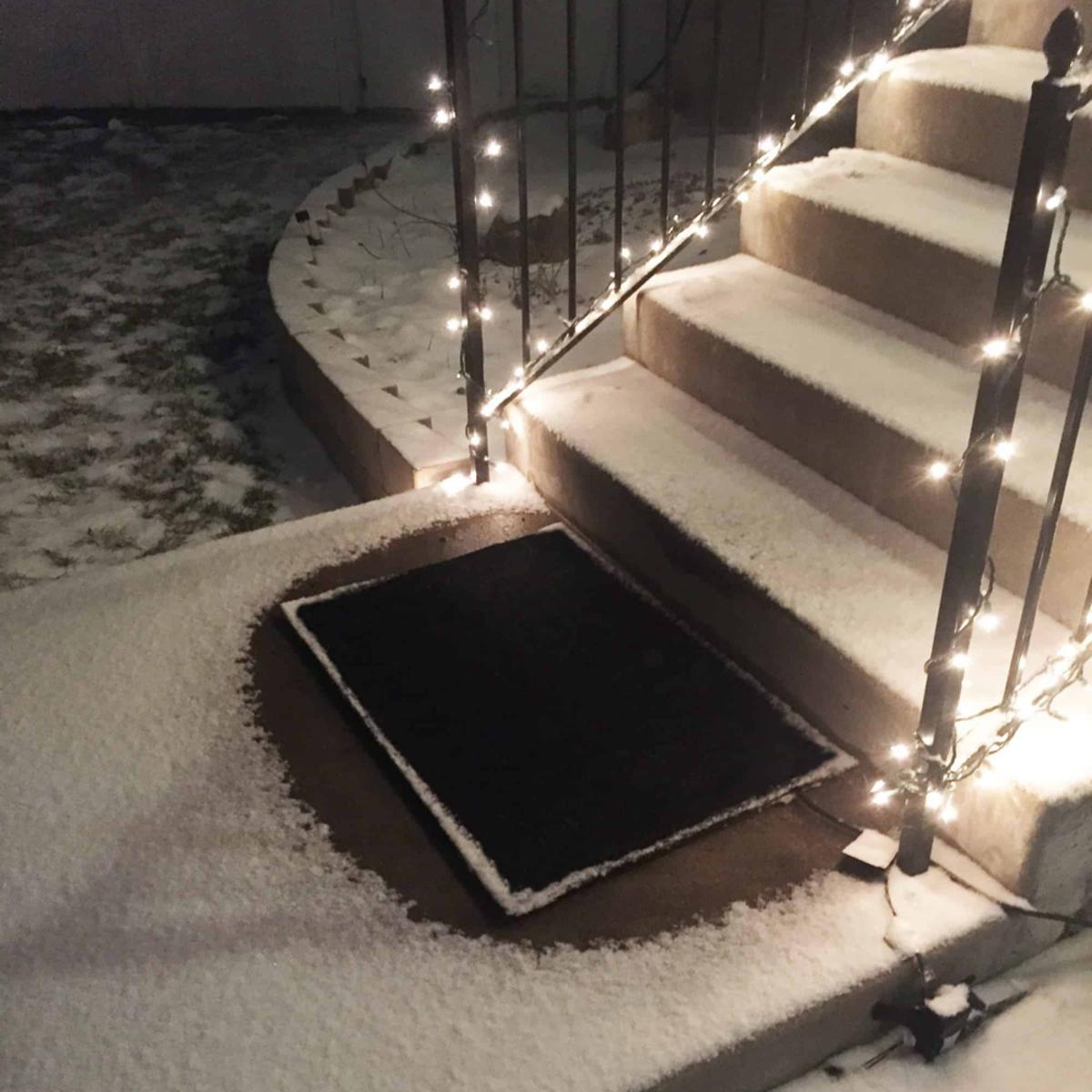 Summerstep Home Residential Snow Melting Heated Stair Mat, 11"x30". Power Cord Not Included, See
