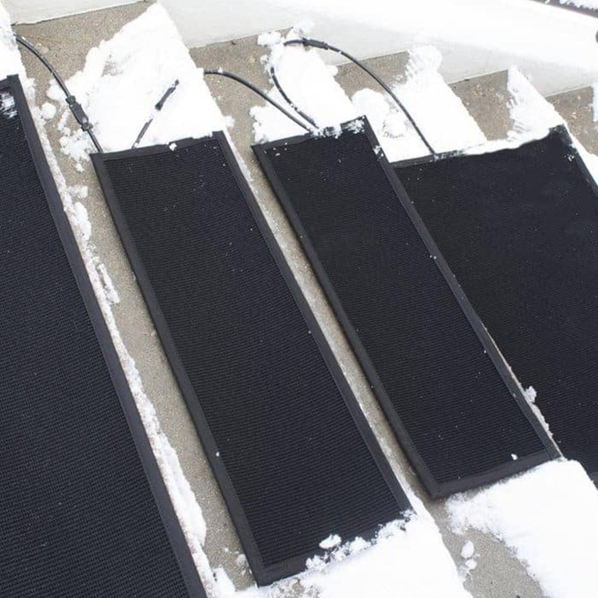 Summerstep Industrial Commercial Snow Melting Heated Stair Mat, 11x36. Power Cord Not Included