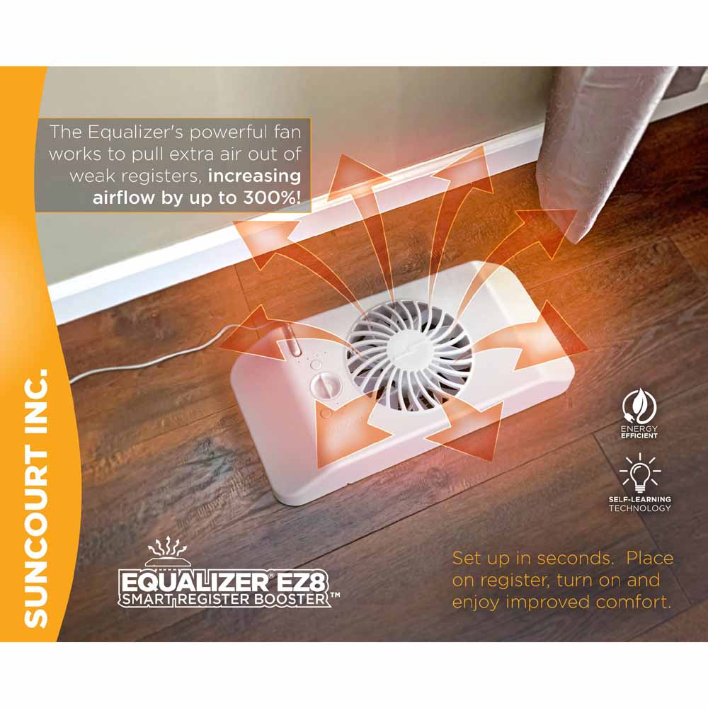 Suncourt Equalizer EZ8 Smart Register Booster Fan The Warming Store