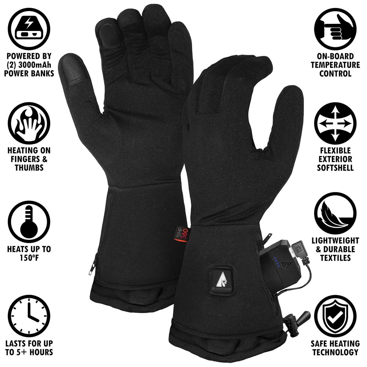 Temp360 5V Men's Heated Glove Liners The Warming Store