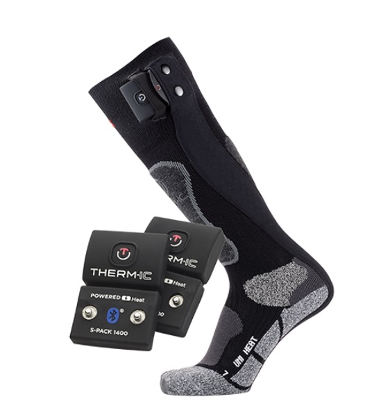 Therm-ic Heat UNI V2 + S-Pack 1400 セット Set of 2 S-Pack 1400B Bluetooth batteries for heated socks