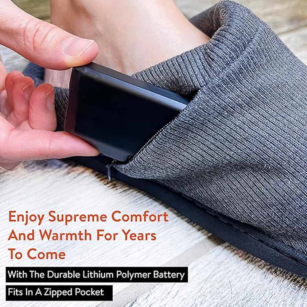 ThermalStep Rechargeable Electric Heated Slippers The Warming Store