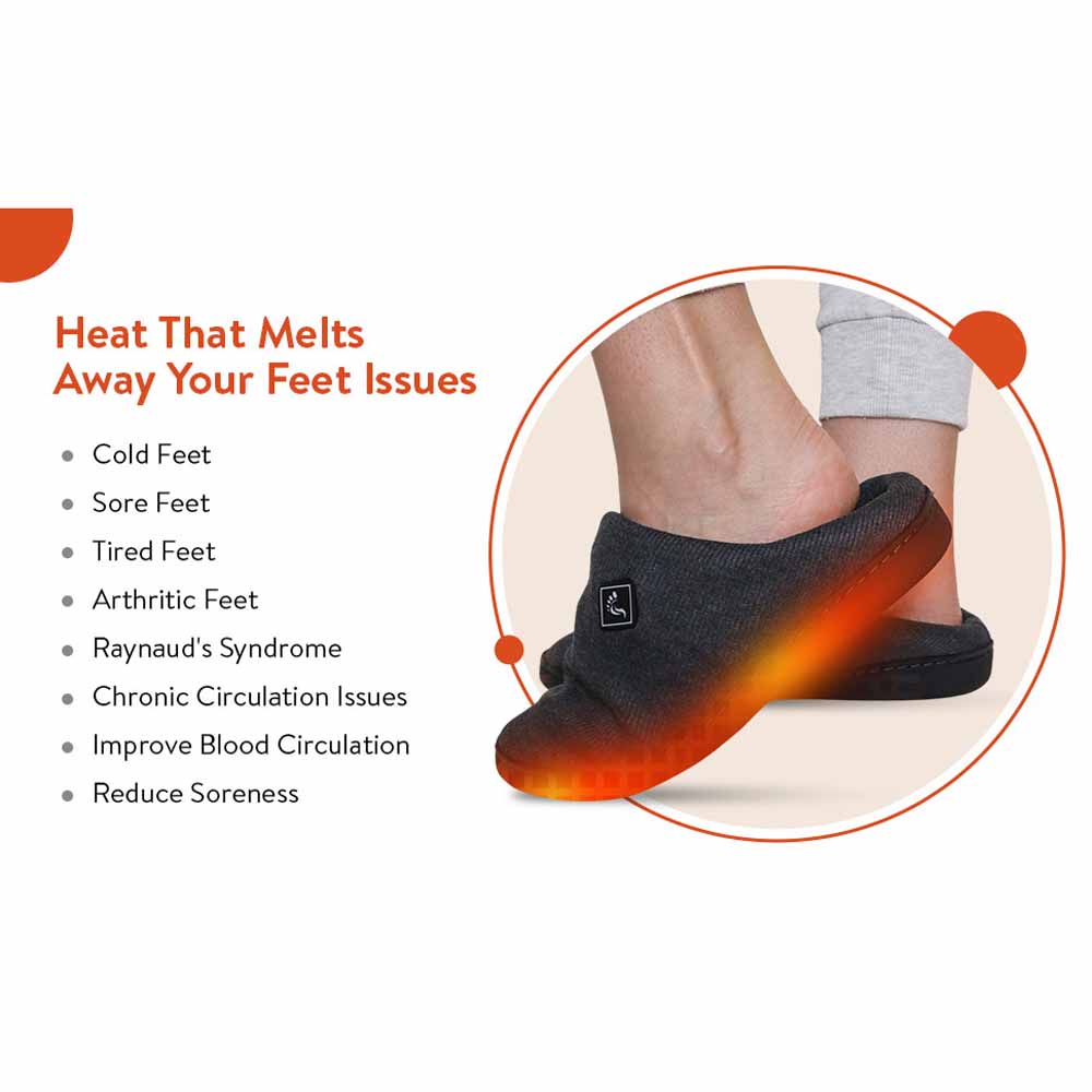 ThermalStep Rechargeable Electric Heated Slippers The Warming Store