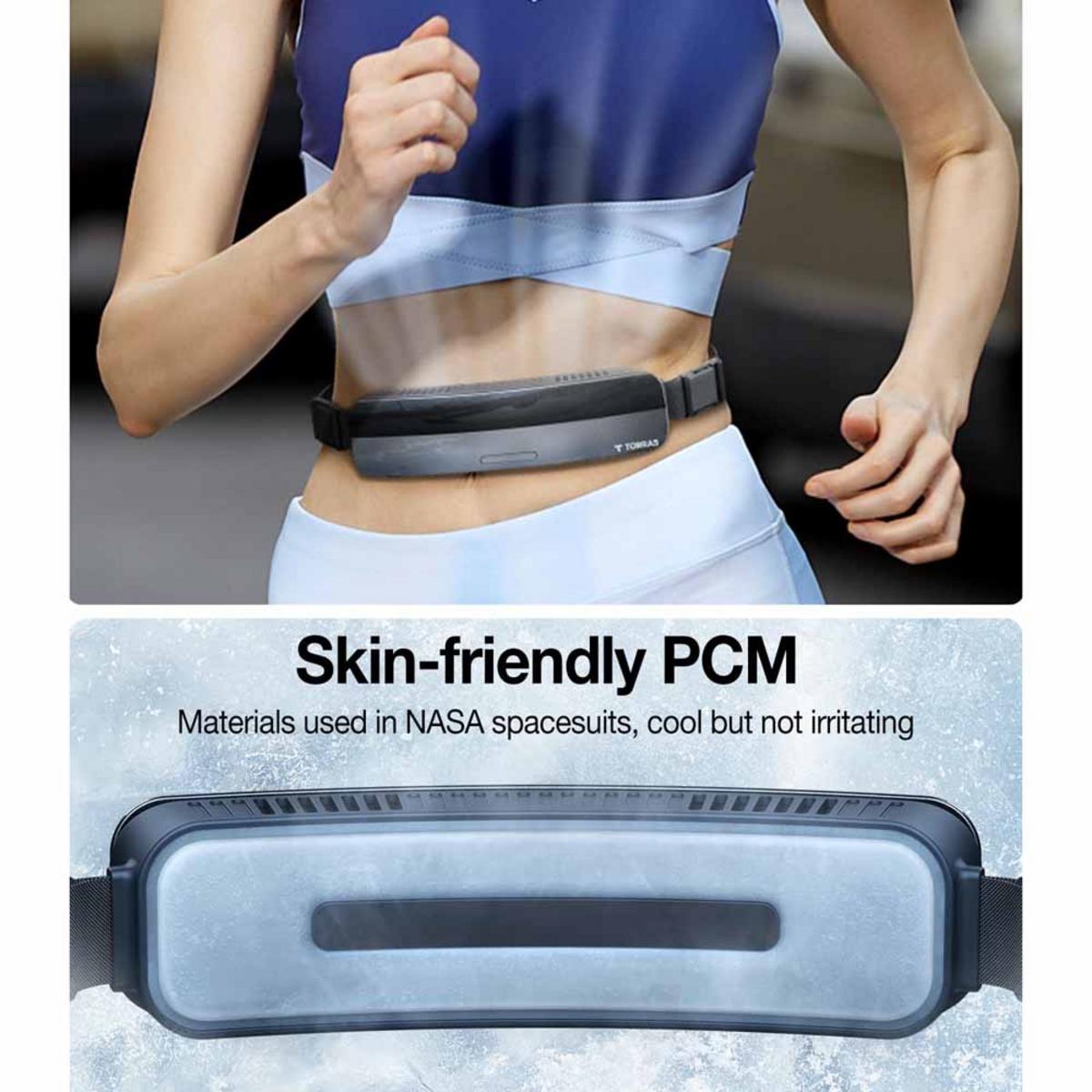 Torras Coolify Zone Wearable Waist Fan - Grey - The Warming