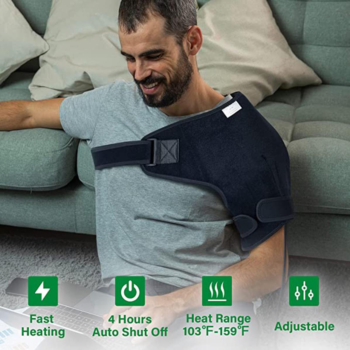 UTK Far Infrared Shoulder Heating Pads Electric Heated Shoulder Wrap