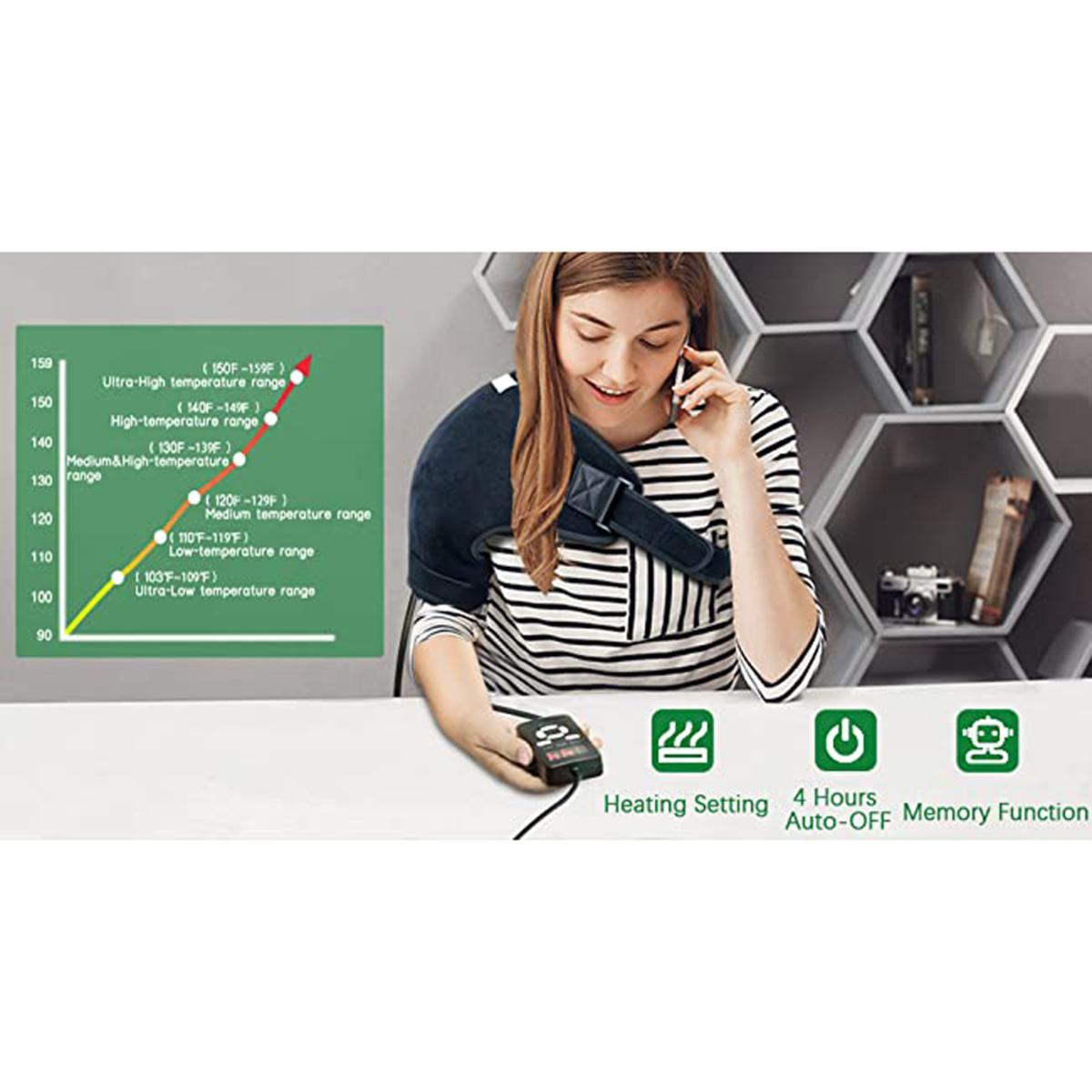 UTK Far Infrared Shoulder Heating Pads Electric Heated Shoulder Wrap