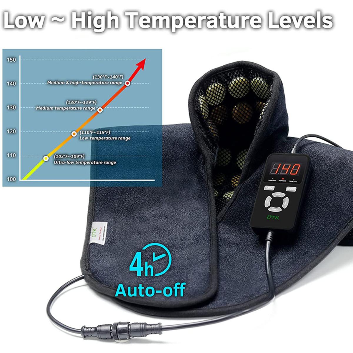 UTK Infrared Heating Pad for Neck and Shoulders Pain Relief The