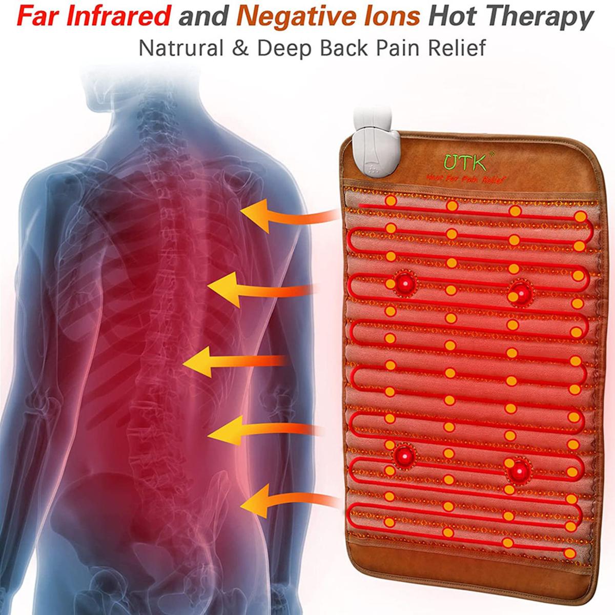 UTK Infrared Heating Pad for Pain Relief with Photon and Full