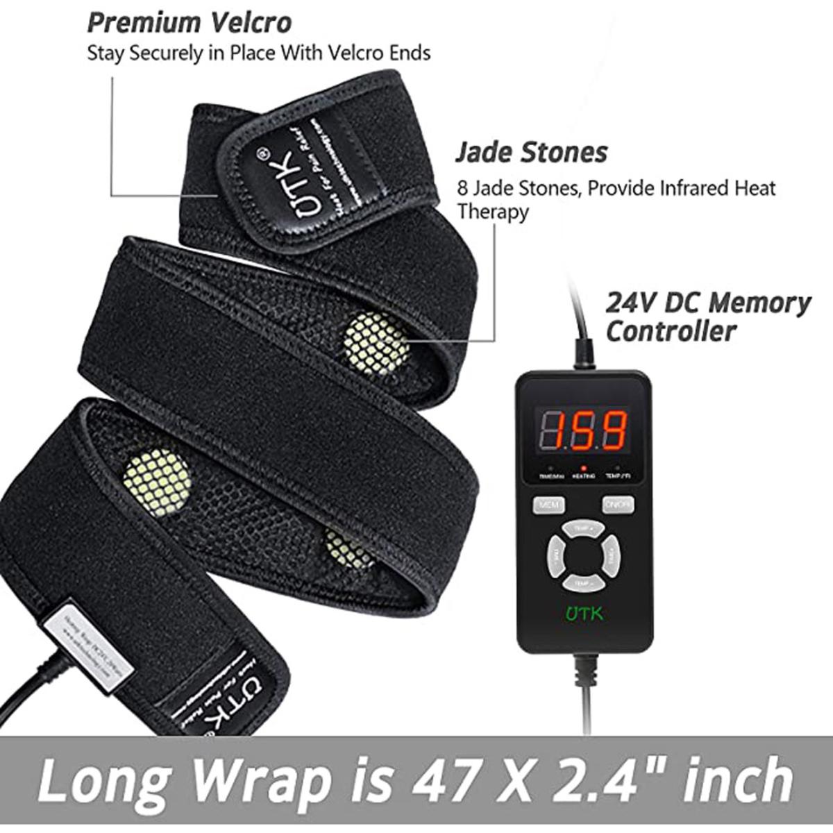 UTK Jade Far Infrared Heating Therapy Pad for Pain Relief for Wrist, Elbow, Leg, and Arm 47 X