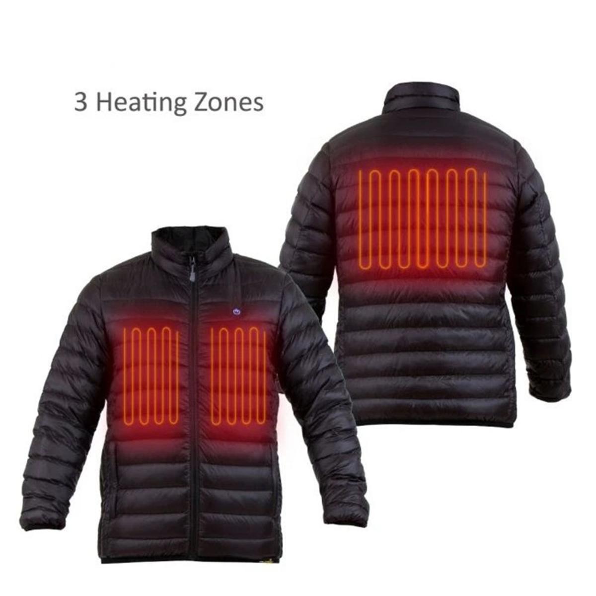 Venture Heat Men's Delspring 5V Battery Heated Down Puffer Jacket The