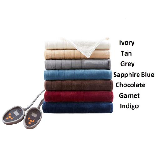 Woolrich Heated Plush to Berber Blanket King The Warming Store