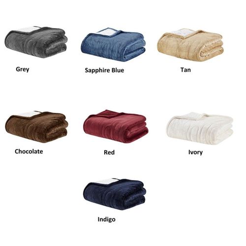 Woolrich Heated Plush to Berber Throw 60"W x 70"L The Warming Store