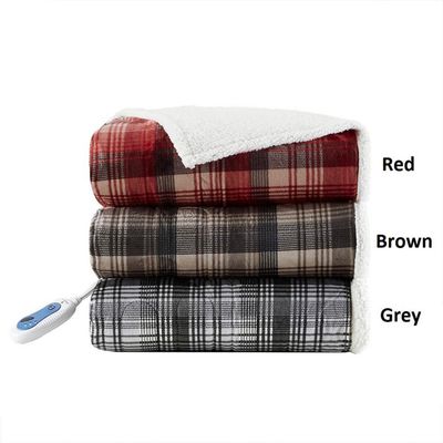 Woolrich Tasha Oversized Mink to Berber Heated Throw - 60