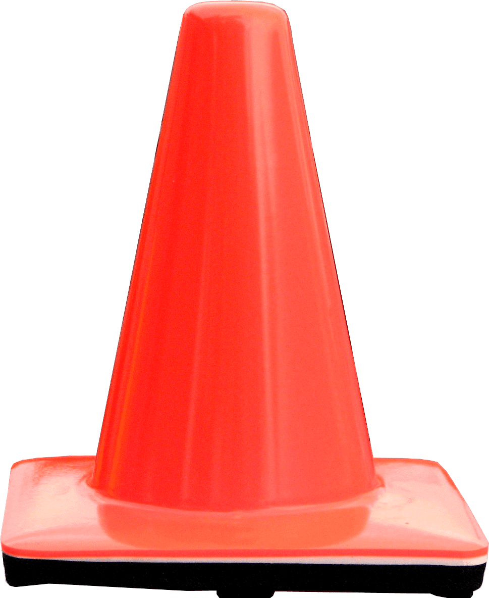 7" Orange Traffic Cones, small traffic cones, mini cones, soccer cones