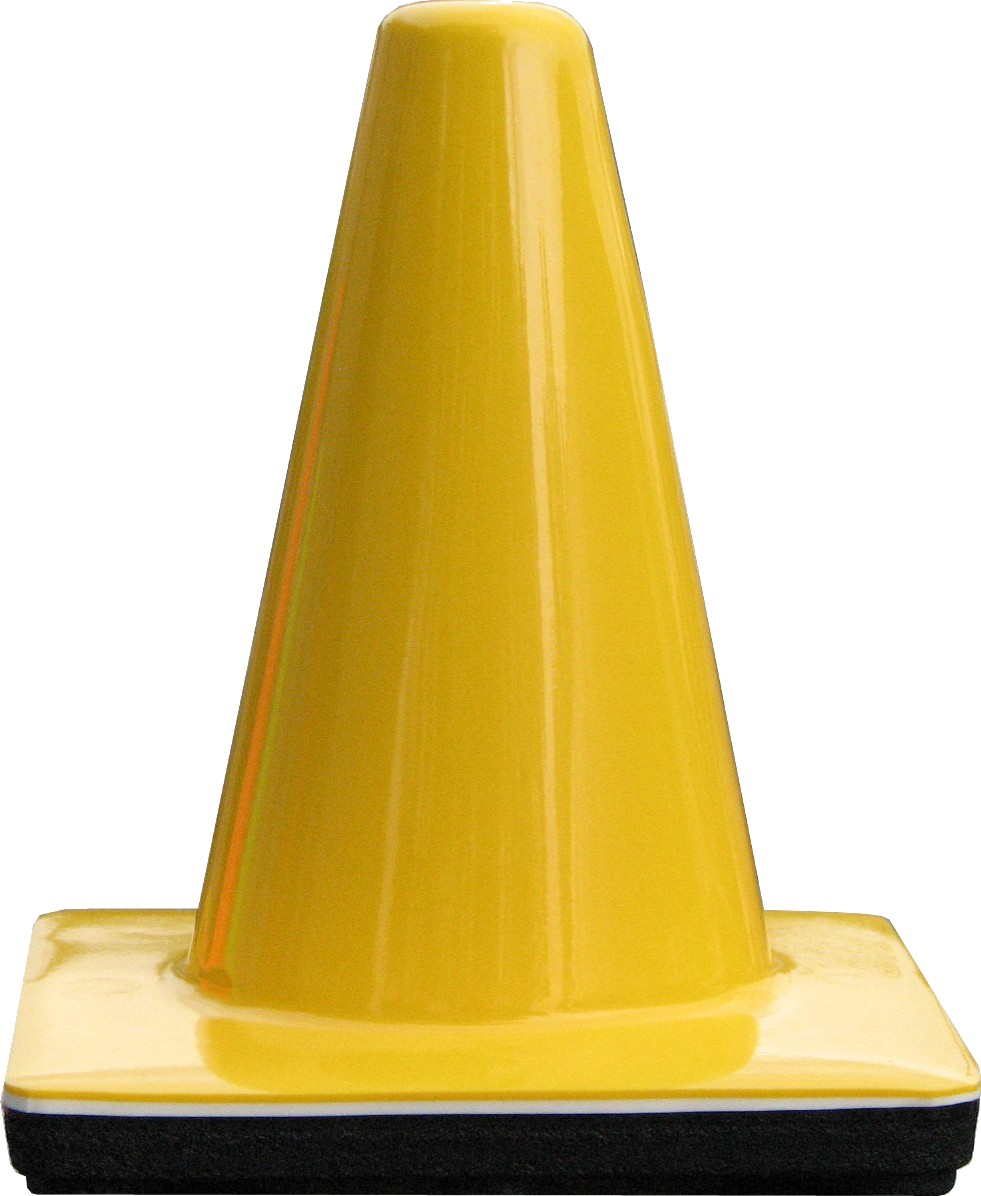 7" Yellow Traffic Cones, small traffic cones, mini traffic cones