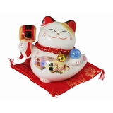 Both Paws Raised Japanese Lucky Cats (Maneki Neko)