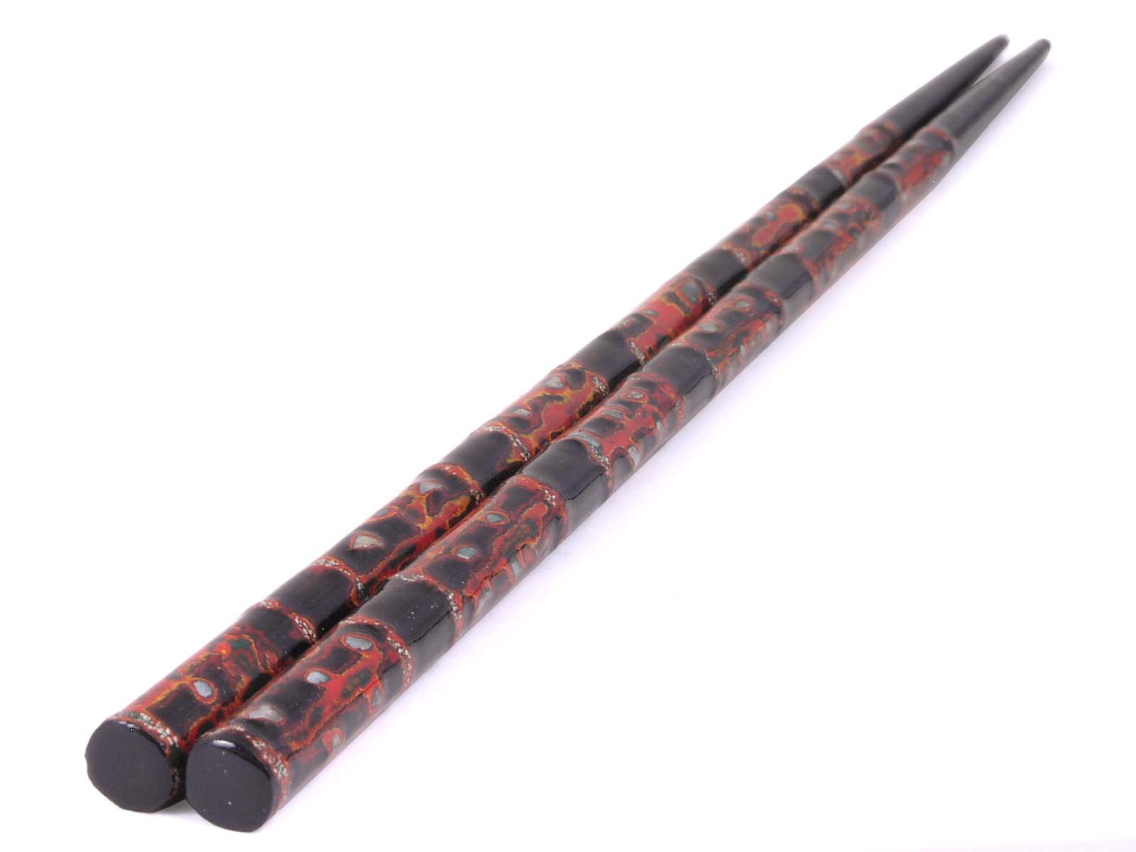 Black Lacquered Abalone Chopsticks
