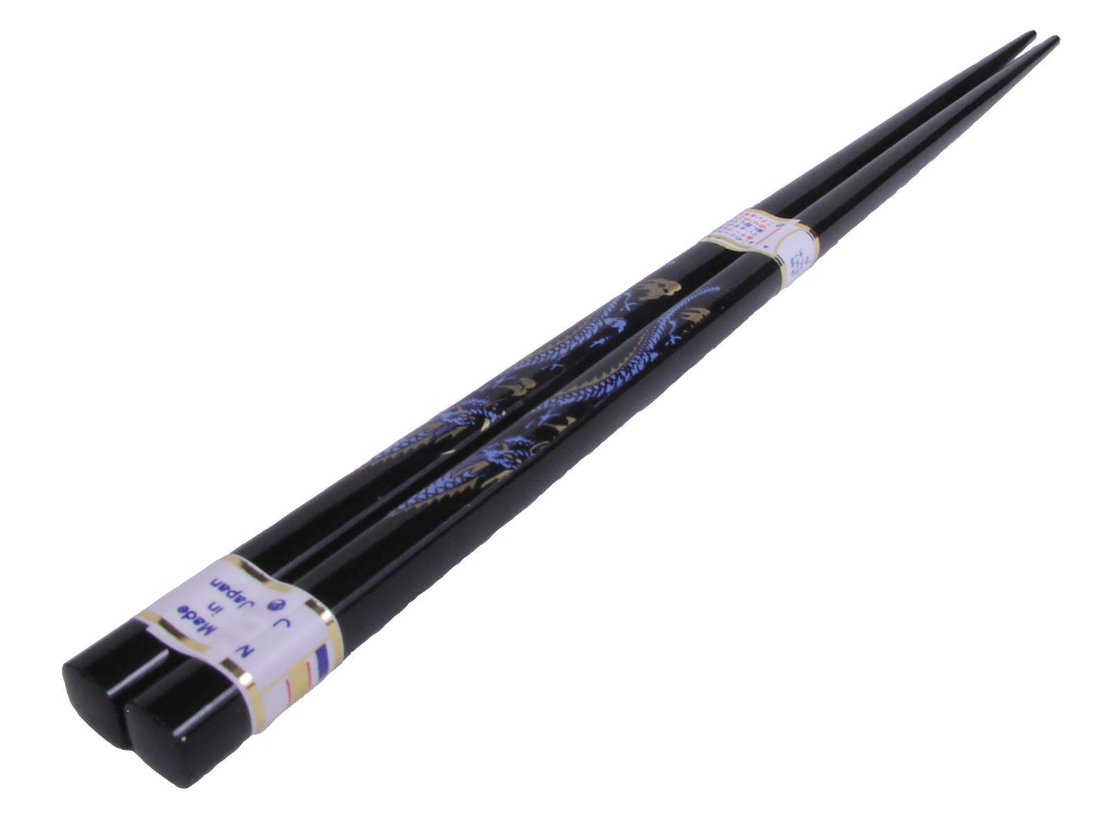 Blue Dragon Black Lacquer Chopsticks
