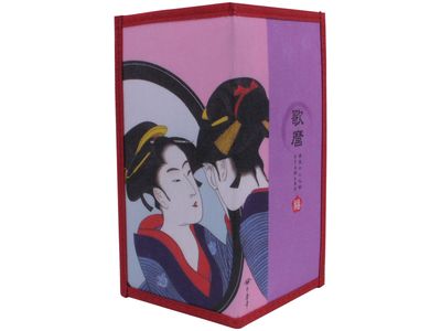 Geisha in Mirror Japanese Woodblock Print Novelty Wallet 