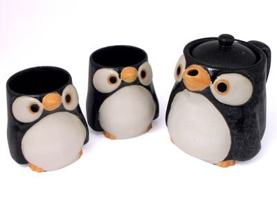 Penguin Ceramic Tea Party for Two
