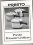 Presto 49831 Pressure Cooker Instruction/Recipe Book