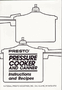 Presto 59464 Pressure Cooker Instruction/Recipe Book