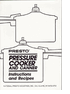 Presto 59464 Pressure Cooker Instruction/Recipe Book