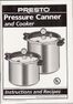Presto 72331 Pressure Canner Instruction/Recipe Book
